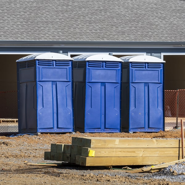 what is the expected delivery and pickup timeframe for the porta potties in Dale IN